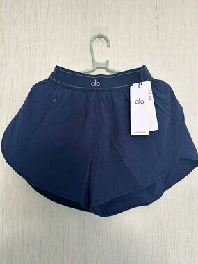 Alo Yoga Double Layer Athletic Shorts with Liner Stretch & Breathable Size L